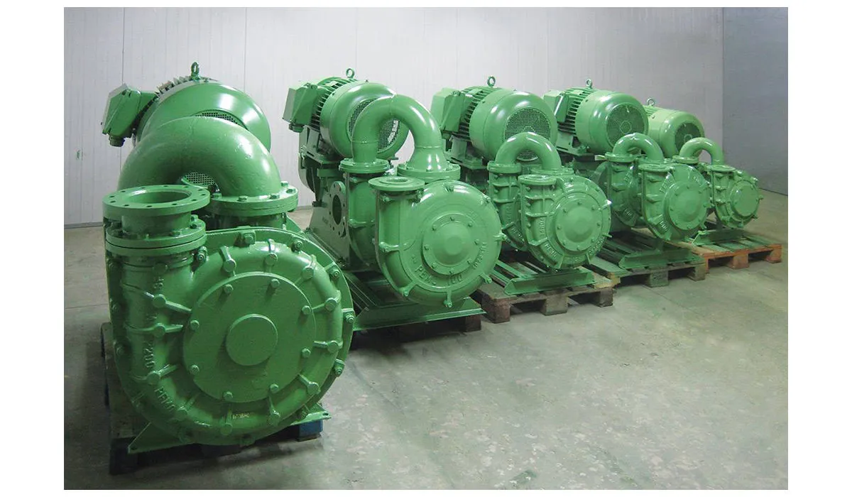 Filterpress feed pumps