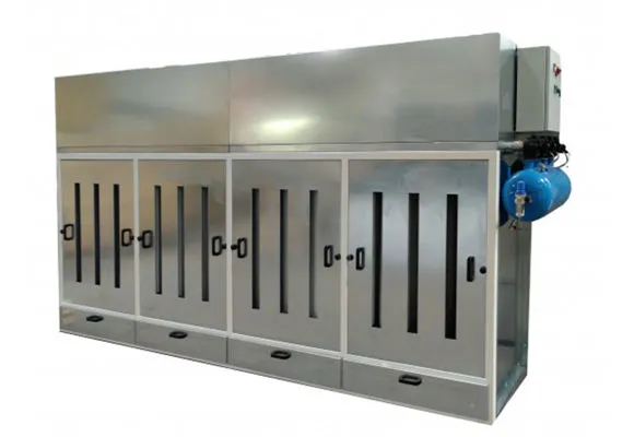 Suction cabin with dry 