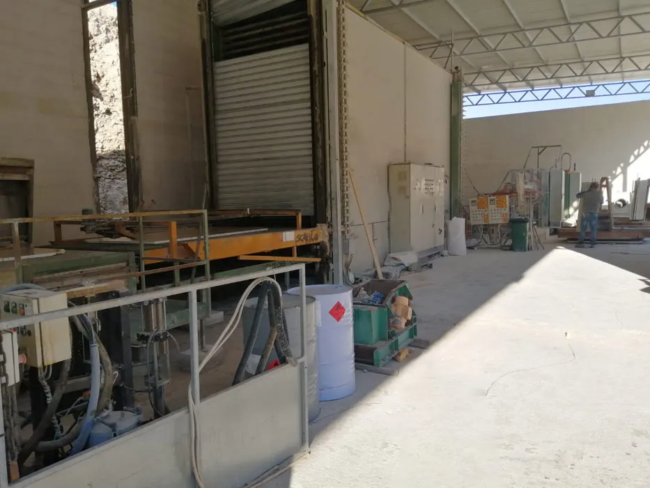 Automatic resining line for marmor slabs  S.E.I. Combi 60