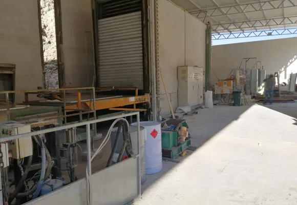 Automatic resining line for marmor slabs  S.E.I. Combi 60