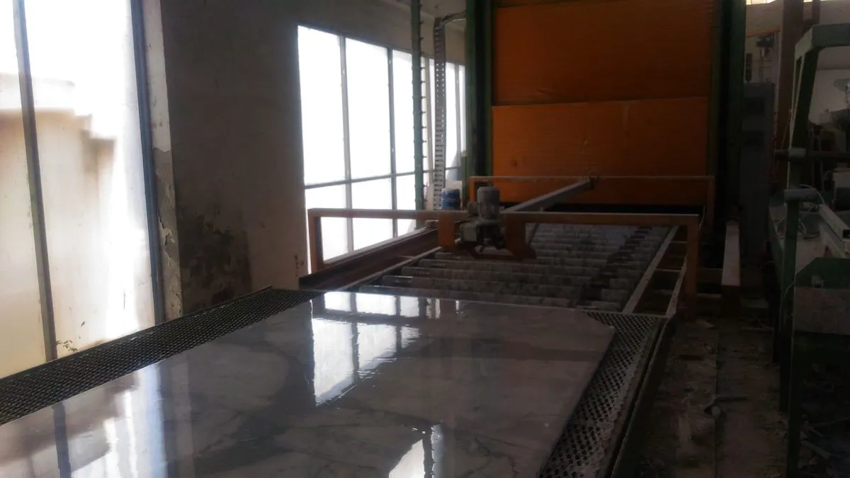 Automatic resining line for marmor slabs  S.E.I. Combi 40