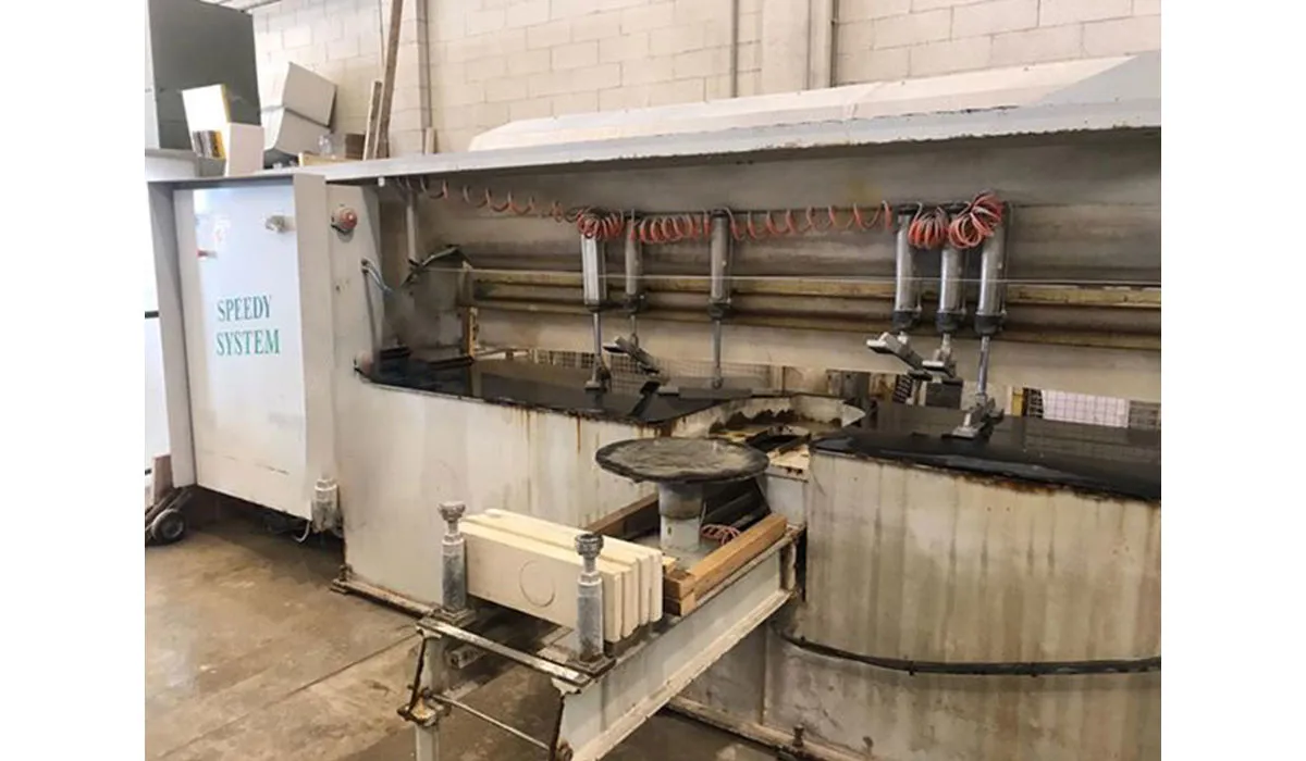 Fix bench edge polishing flat and round profiles Comandulli Speedy System 