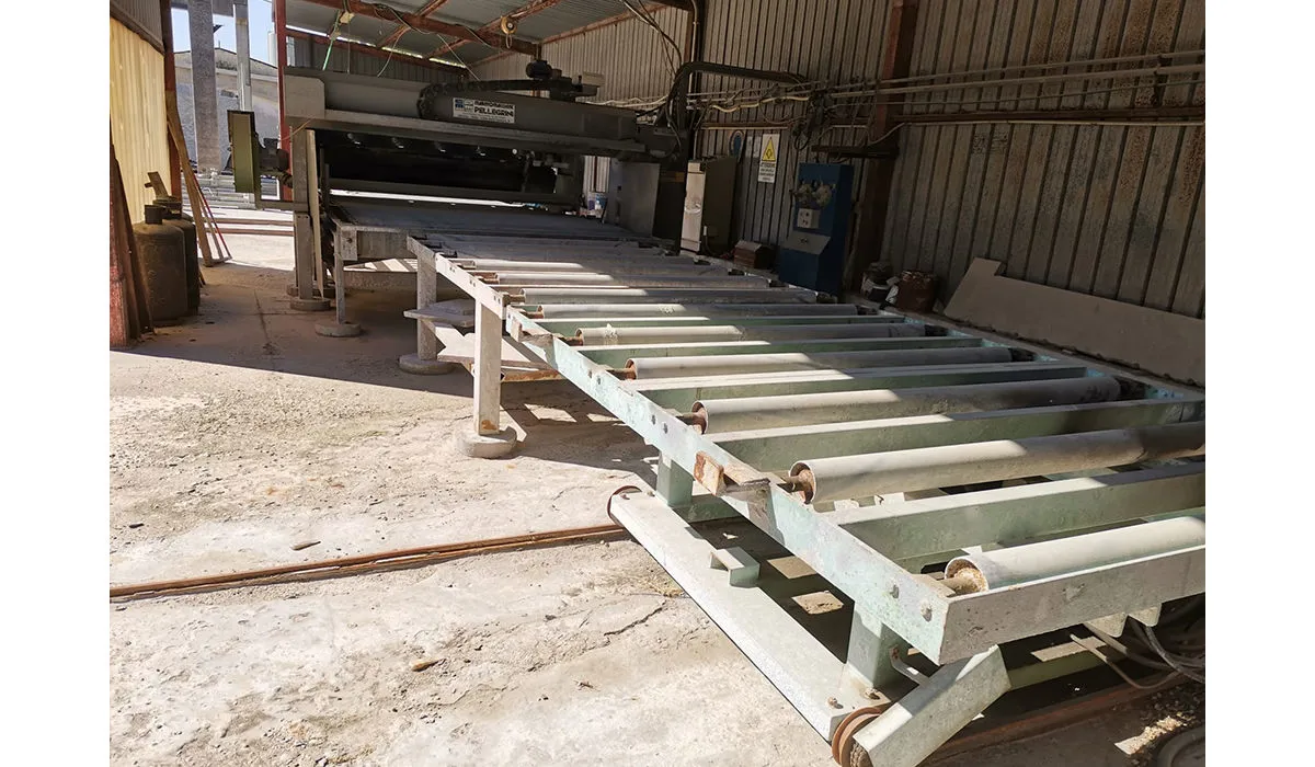 Flaming line for slabs  Pellegrini 