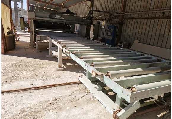 Flaming line for slabs  Pellegrini 