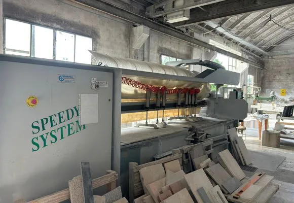 COMANDULLI AUTOMATIC SINGLE-HEAD POLISHING EDGE MACHINE