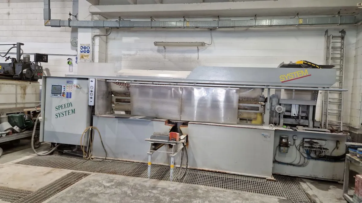 AUTOMATIC SINGLE-HEAD POLISHING EDGE MACHINE COMANDULLI 